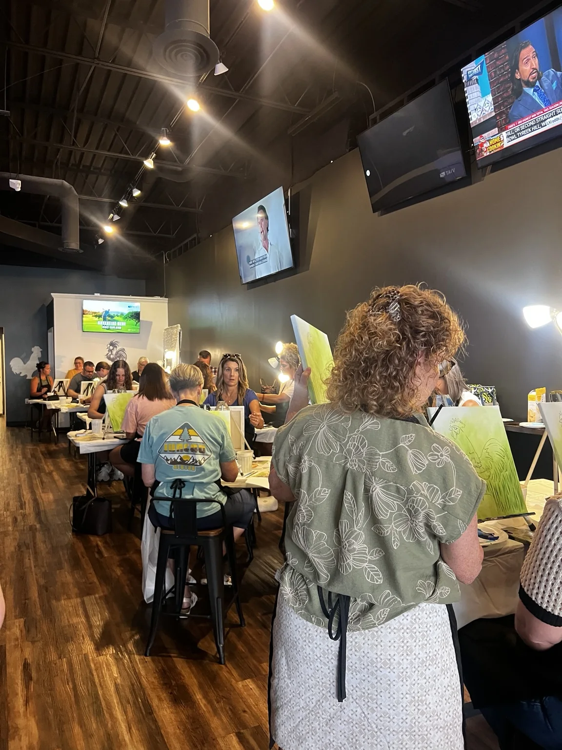 Brushes and Slushes paint night at Cold Cocked